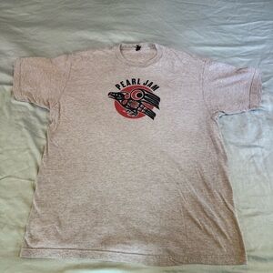 Pearl Jam 2014 Tour Heather Grey Graphic Tee for Men size XL
